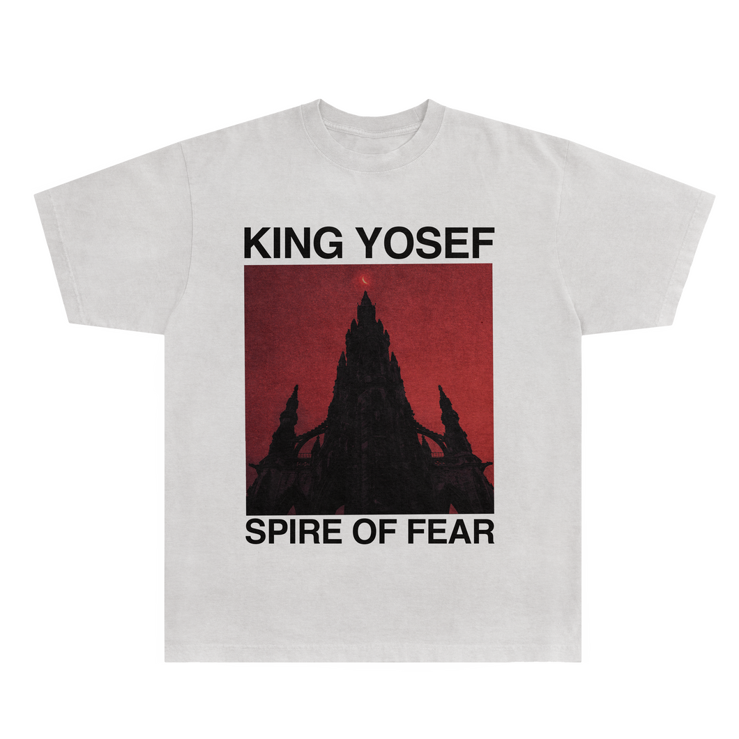 KING YOSEF - SPIRE OF FEAR T SHIRT - WHITE