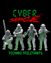 Load image into Gallery viewer, CYBER SAVAGE - TECHNO MILITANTS PACK
